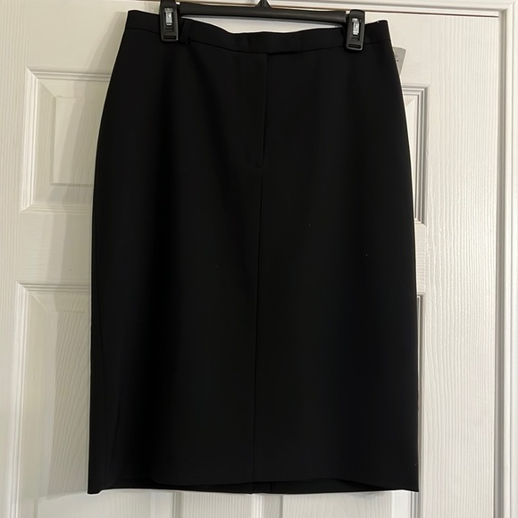 Lauren Ralph Lauren NWT Black Wool Blend Straight Skirt size 12 - Picture 1 of 13